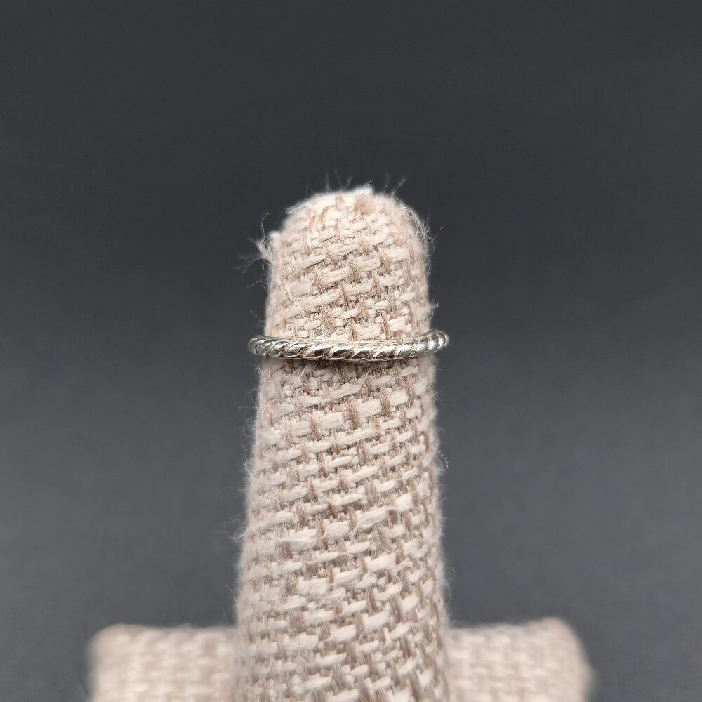 Size 3.25 Sterling Silver Silpada Braided Toe Band Ring A6685